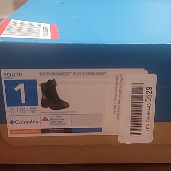 Columbia Youth Bugaboot Size 1 - Picture 4 of 4